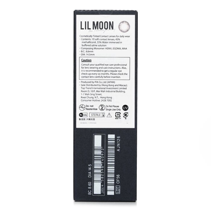 Pia Lilmoon Rusty Gray 1 Day Color Contact Lenses -0.00 10pcs