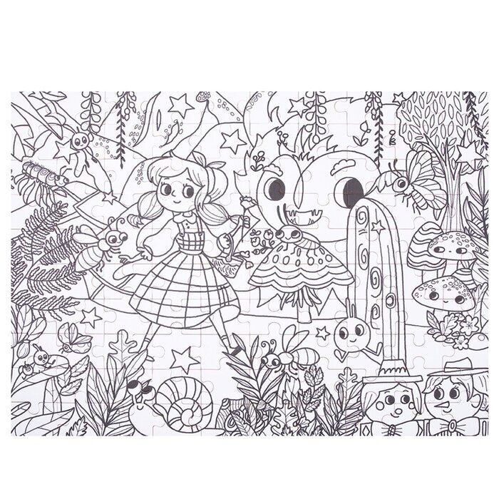 Tookyland Coloring Puzzle - Secret Garden 30x24x6cm