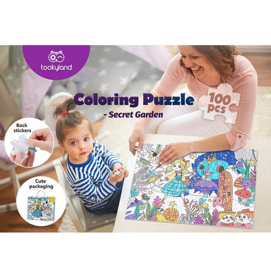 Tookyland Coloring Puzzle - Secret Garden 30x24x6cm