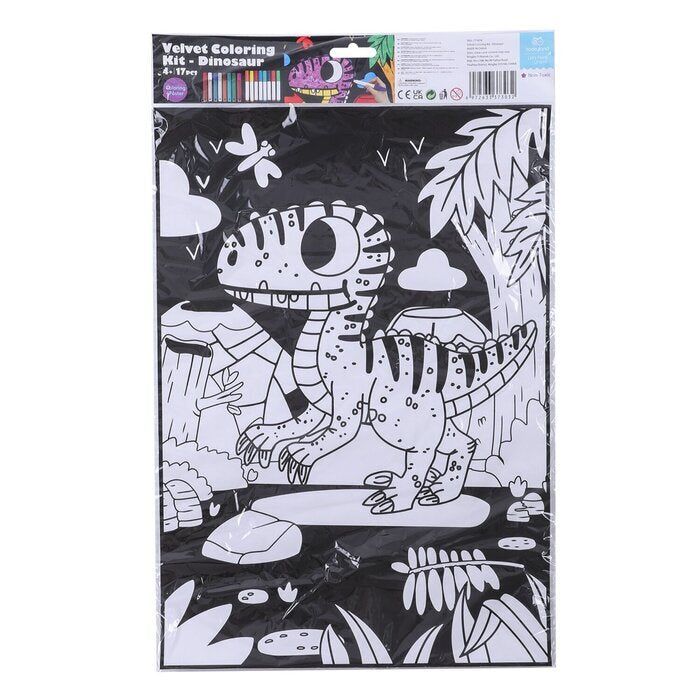 Tookyland "Velvet Coloring Kit - Dinosaur" 50x35x2cm