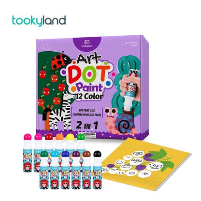 Tookyland Dot Paint - 12 Color 29x27x5cm