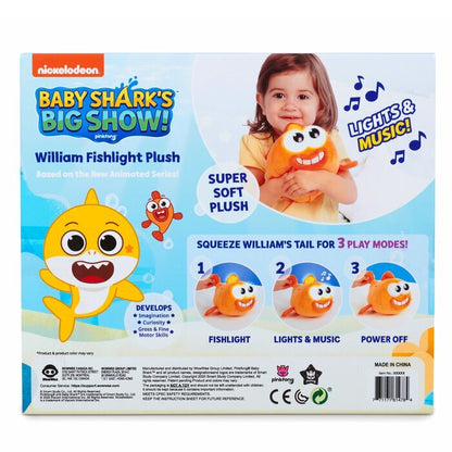 Pinkfong Babyshark - William Plush Fishlight 17x20x18cm