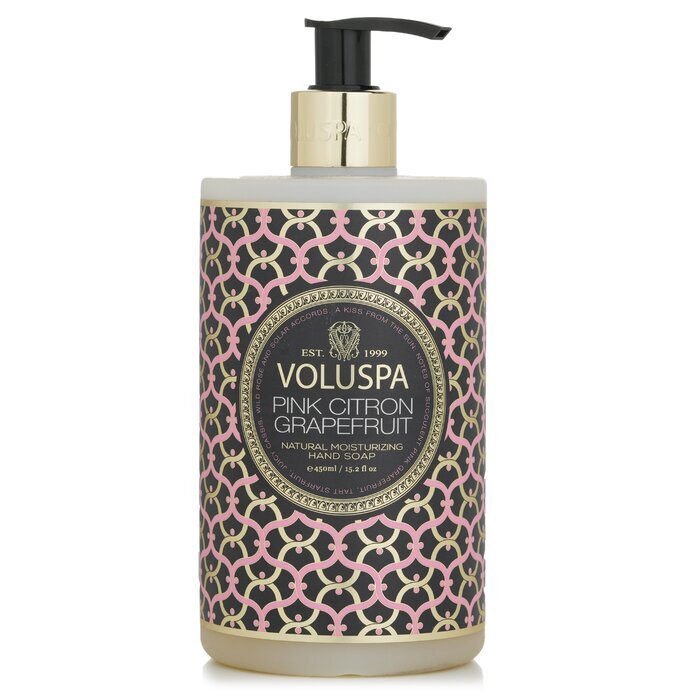 Voluspa Pink Citron Grapefruit Hand Soap - Ripe Citron Grapefruit, Tart Cassis & Subtle Rose 450ml/15.2oz