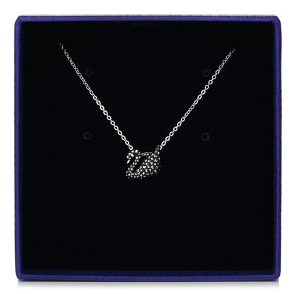 Swarovski Iconic Swan pendant Swan 5347330  - Small, Black, Rhodium plated Black