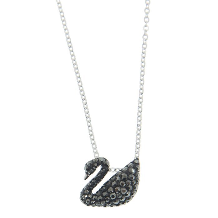 Swarovski Iconic Swan pendant Swan 5347330  - Small, Black, Rhodium plated Black