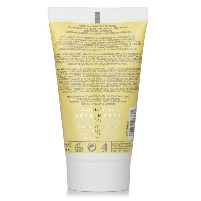 Acca Kappa Green Mandarin Hand Cream 75ml/2.5oz