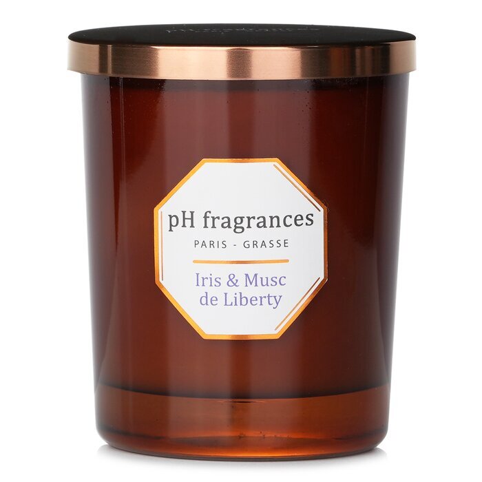 pH fragrances Scented Candle Iris & Musc de Liberty 180g/6.3oz