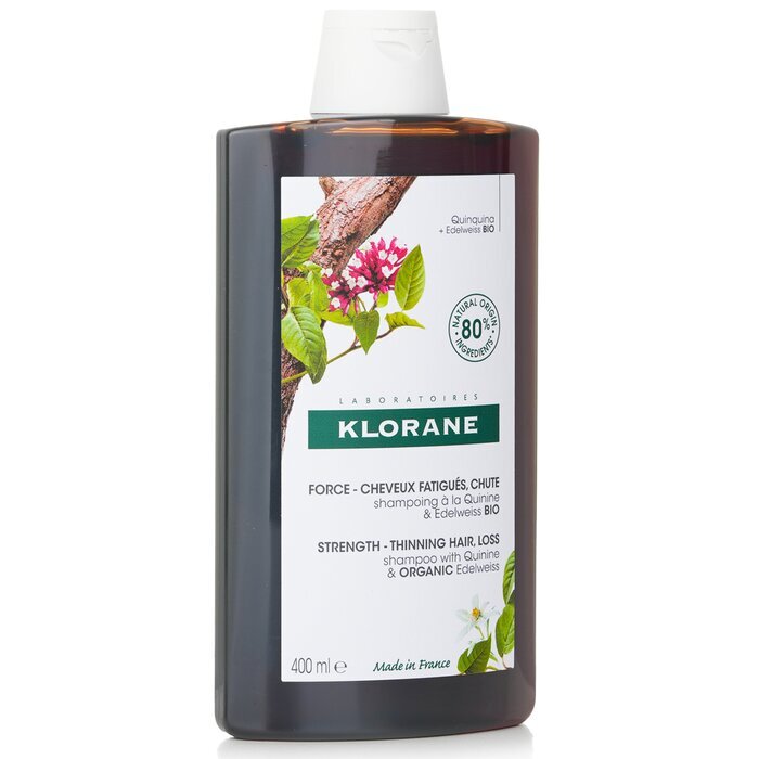 Klorane Shampoo With Quinine & Organic Edelweiss (Strength Thinning Hair) 400ml