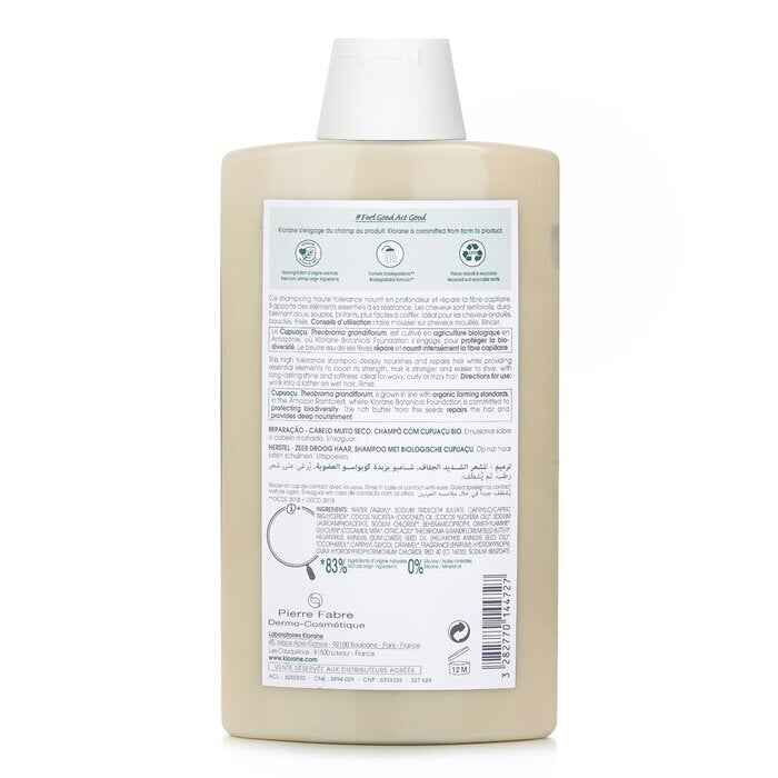 Klorane Shampoo With Organic Cupuacu (Reparing Very Dry Hair) 400ml/13.5oz