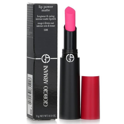 Giorgio Armani Lip Power Matte Longwear & Caring Intense Matte Lipstick - # 508 Eccentric 3.1g/0.11oz