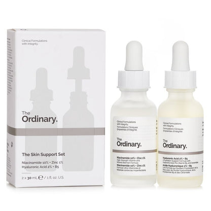 The Ordinary The Skin Support Set: Niacinamide 10% + Zinc 1% 30ml + Hyaluronic Acid 2% + B5 30ml 2pcs