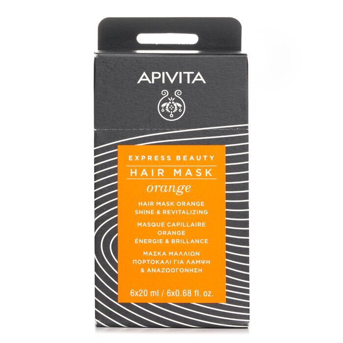 Apivita Express Beauty Hair Mask Orange Shine & Revitalizing 6x20ml