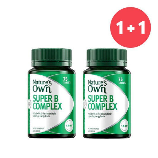 Nature's Own 【Buy 1 Get 1】Super B Complex 75 capsules (Add ONE to Cart and get TWO) 2pcs