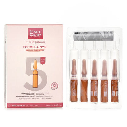 Martiderm The Originals Formula Nº10 HD Color Touch Ampoules SPF 30 5x 2ml