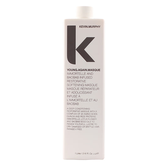 Kevin Murphy Young.Again.Masque (Immortelle and Baobab Infused Restorative Softening Masque - To Dry Damaged or Brittle Hair) 1000ml/33.8oz