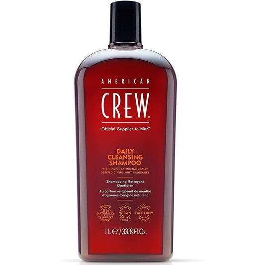 American Crew Men Daily Cleansing Shampoo (For Normal To Oily Hair And Scalp) 1000ml/33.8oz